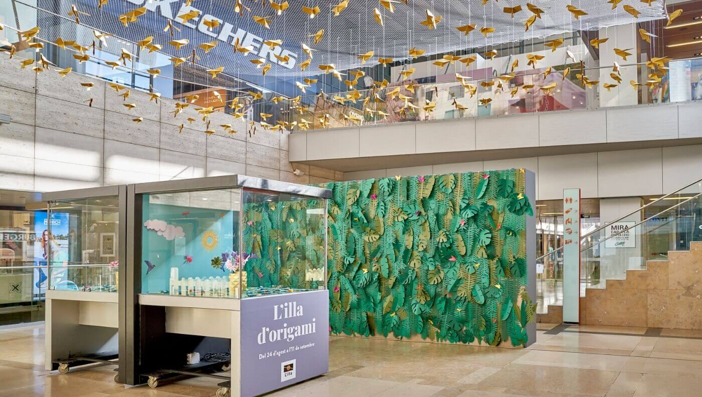 origami plantas hojas papel