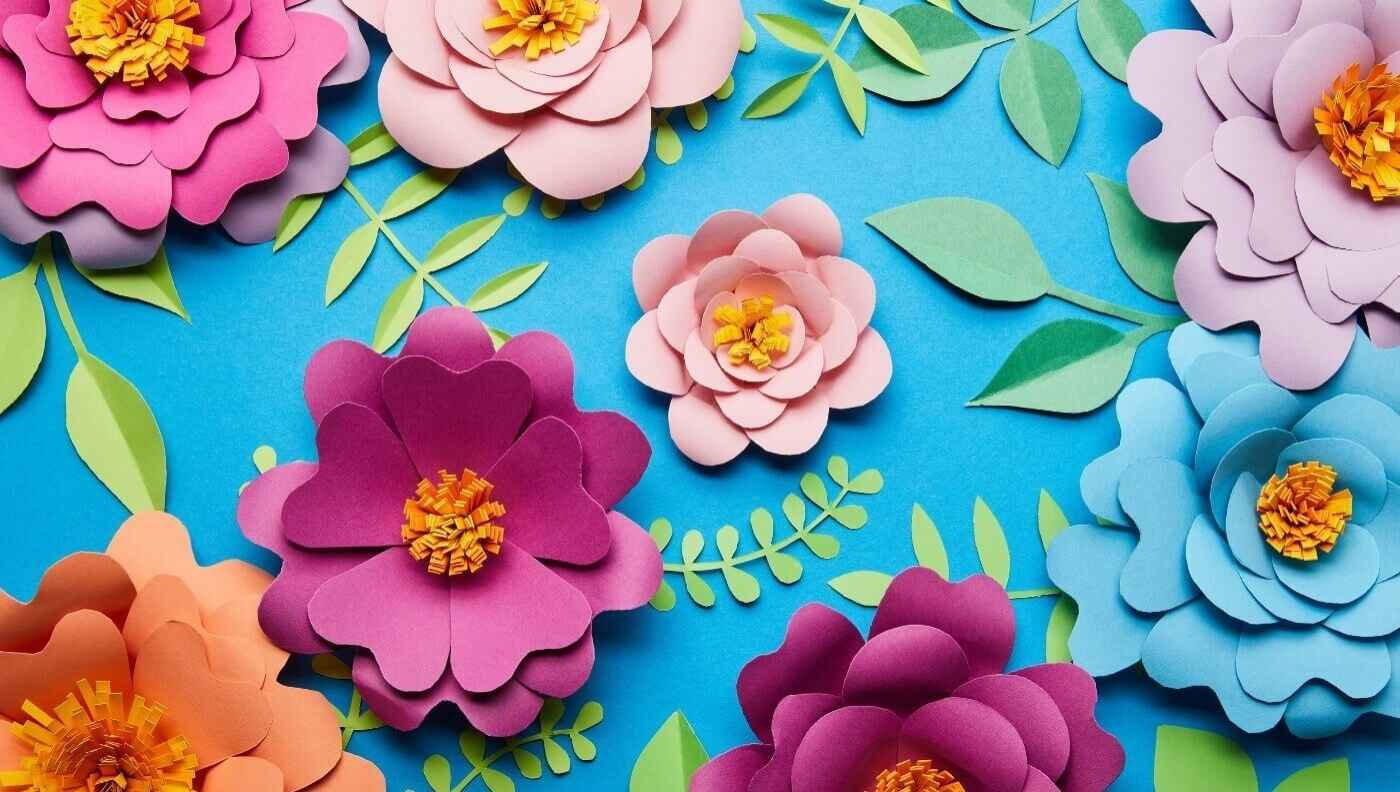 Papercut flores Cartoncita