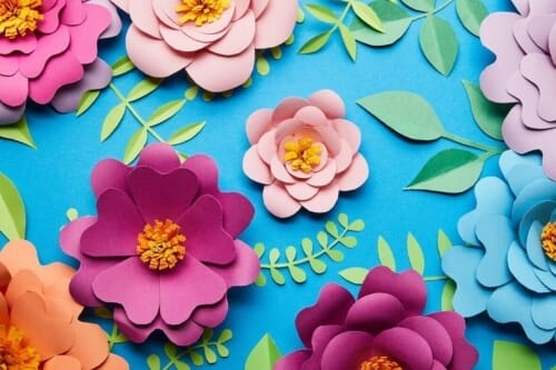 Portada papercut flores