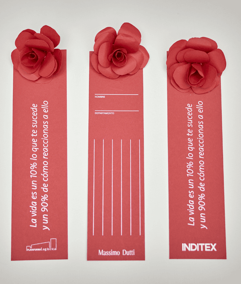 rosas textiles origami